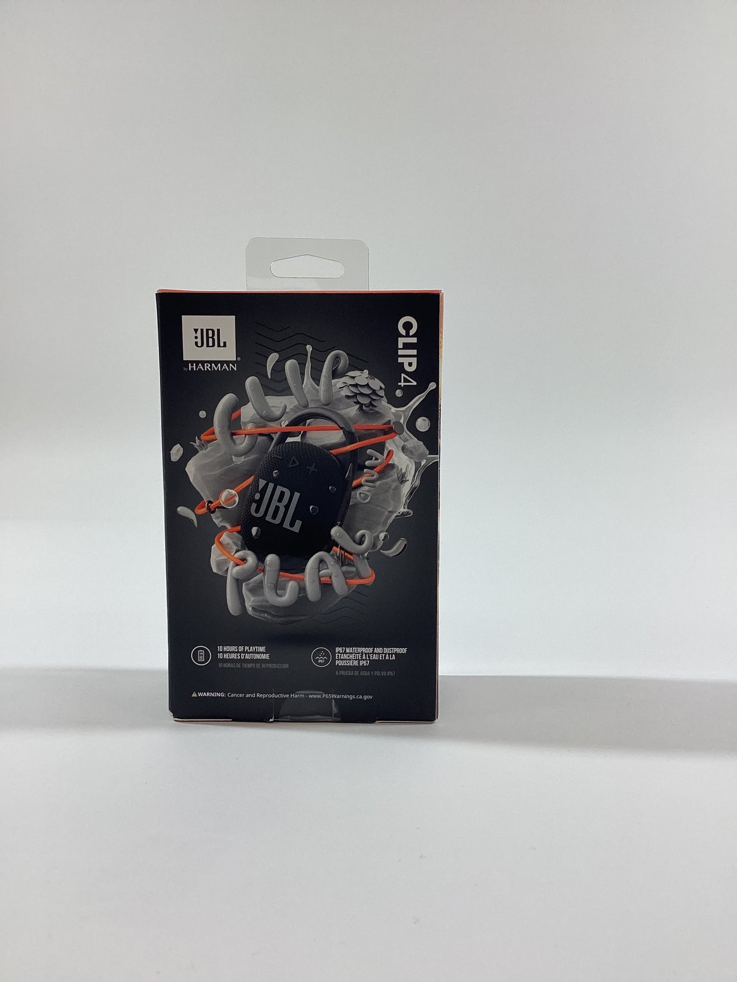 New JBL Clip 4 Portable Wireless Bluetooth Speaker Black JBLCLIP4BLKAM