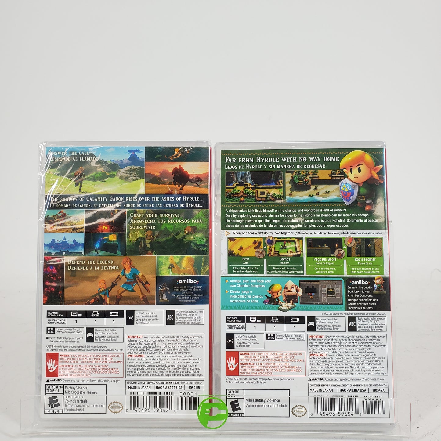 New Lot of 2 Nintendo Games The Legend of Zelda Games