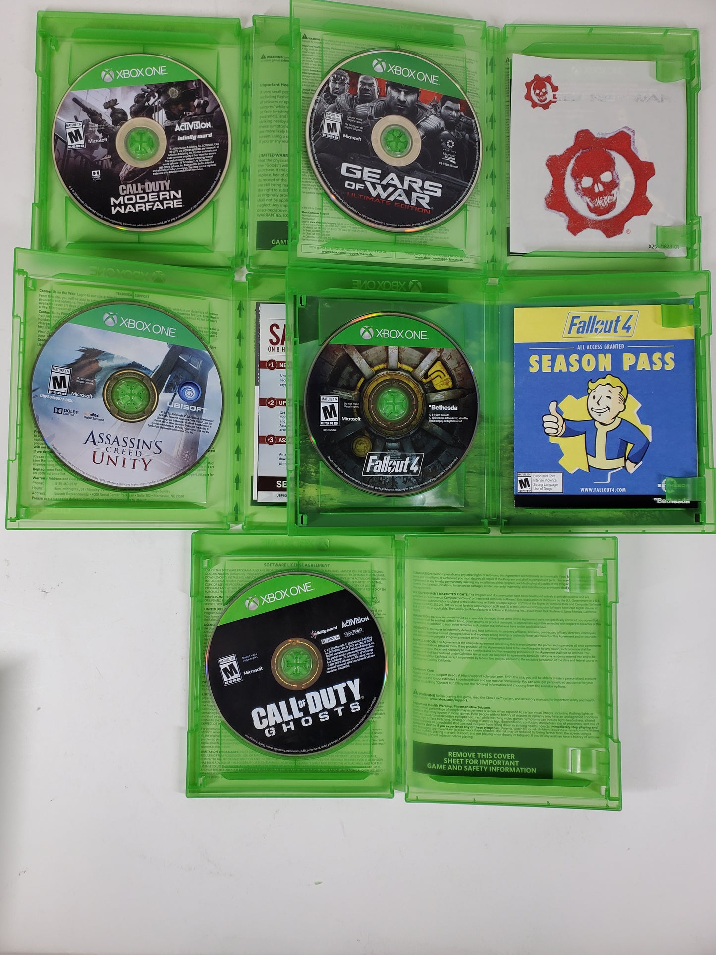 Lot of 9 Microsoft Xbox One Games