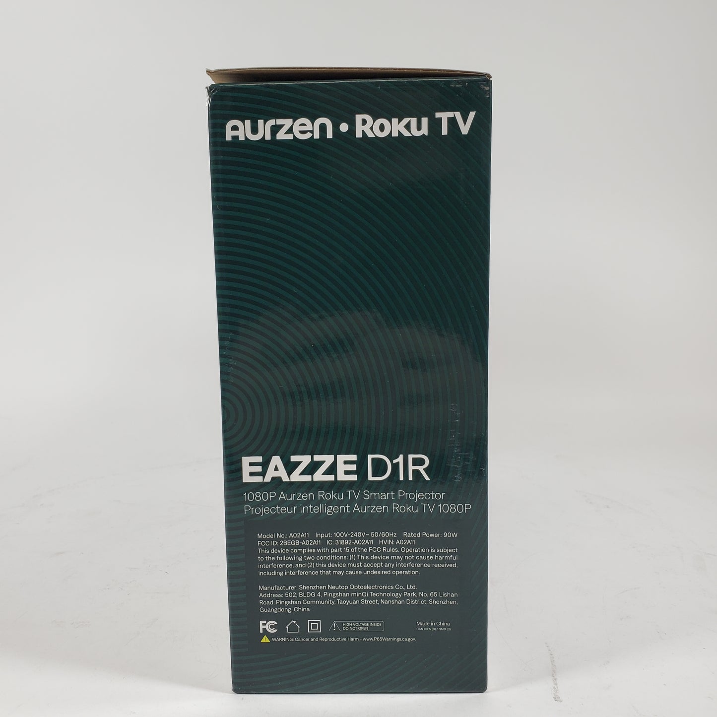 New Aurzen Eazze D1R Roku TV Smart Projector B008-BBY
