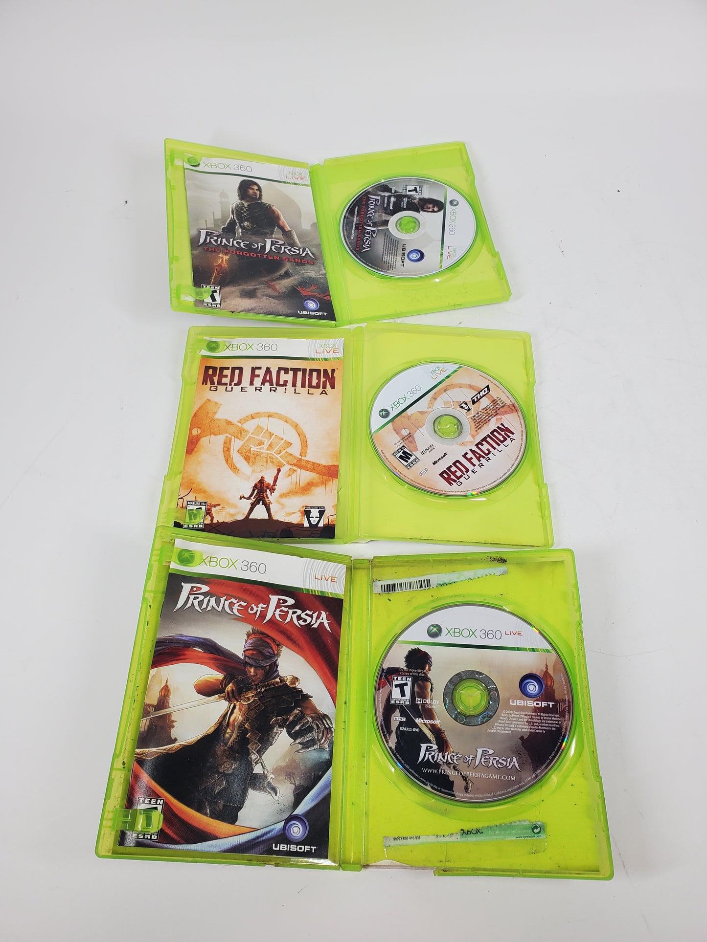 Lot of 3 Microsoft Xbox 360 Games