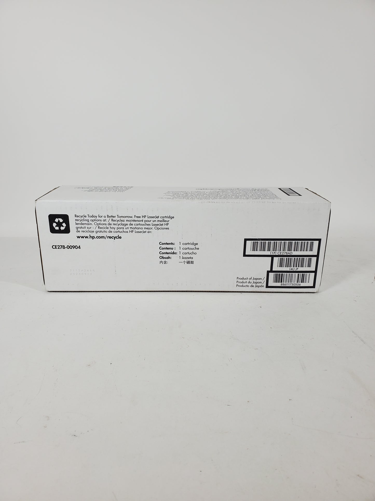 New HP 78a CE278A Black Print Cartridge