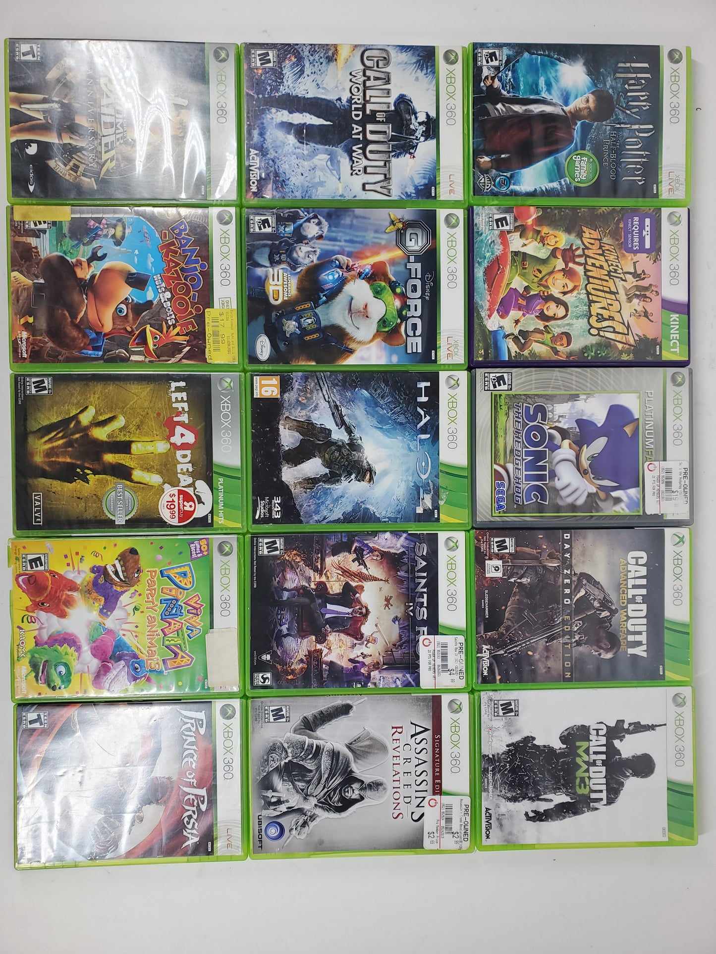 Lot of 39 Microsoft Xbox 360 Games