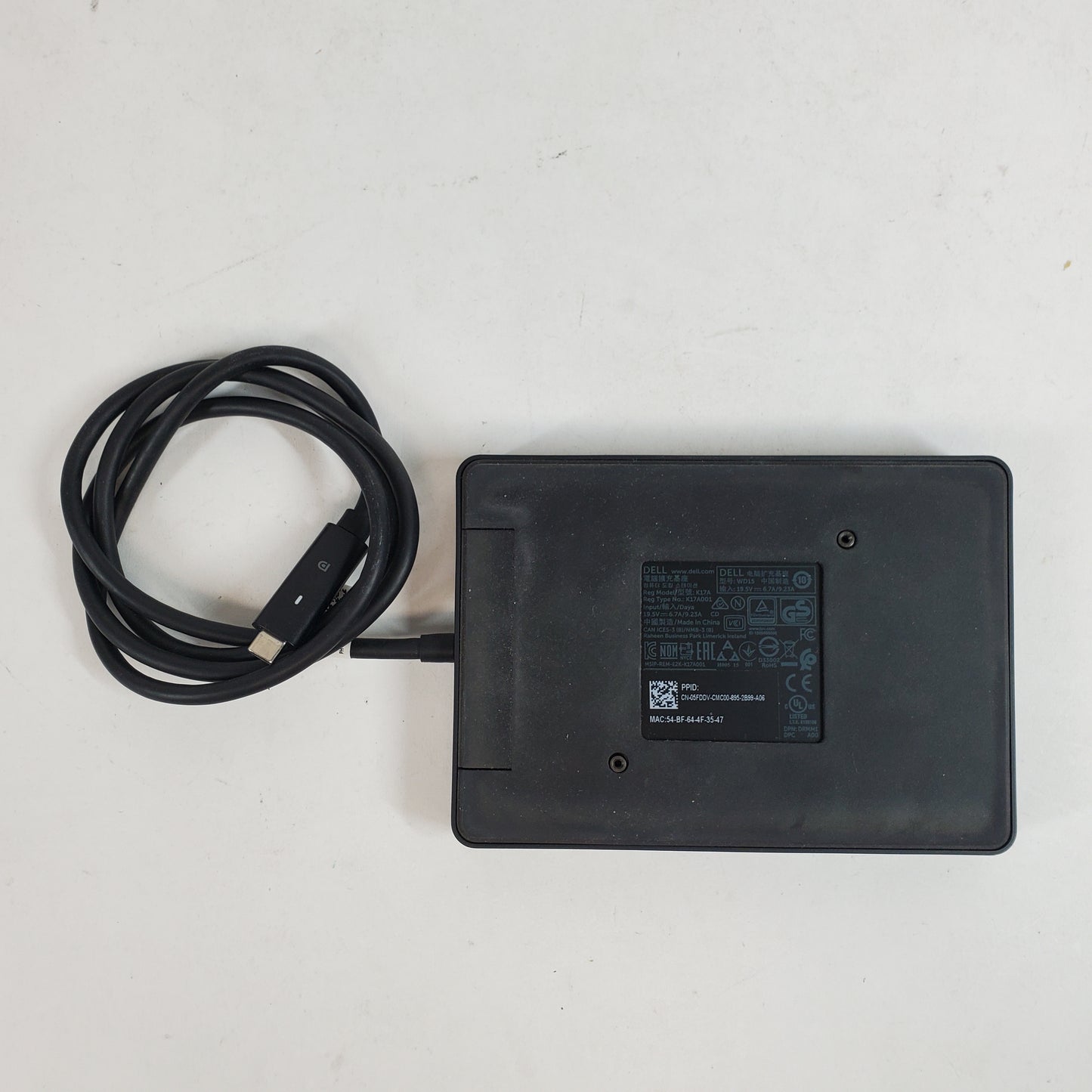 DELL DOCK USB-C Docking Station WD15