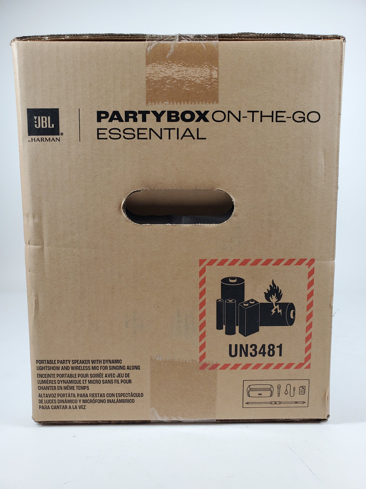 New JBL Partybox On-The-Go Portable Party Speaker Black PARTYBOXOTG