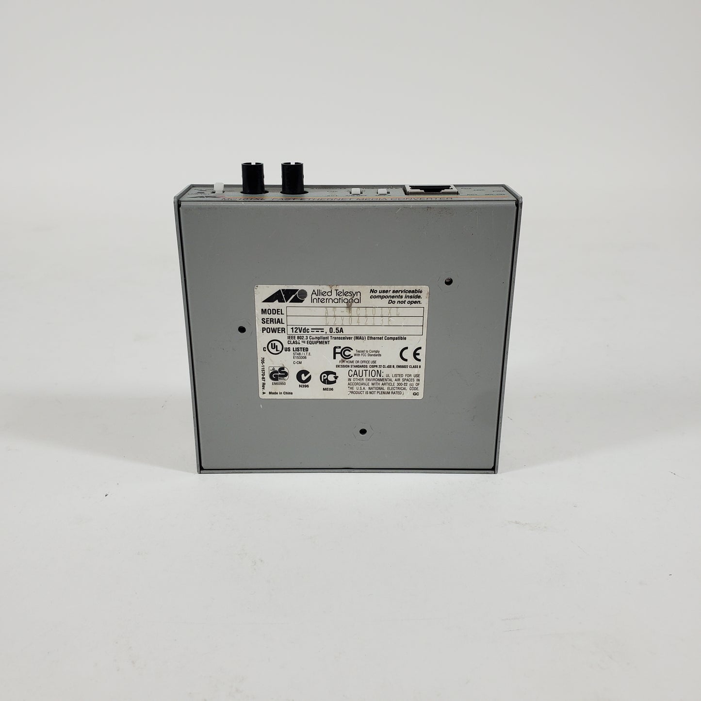 AT MC101XL Fast Ethernet Media Converter MC101XL