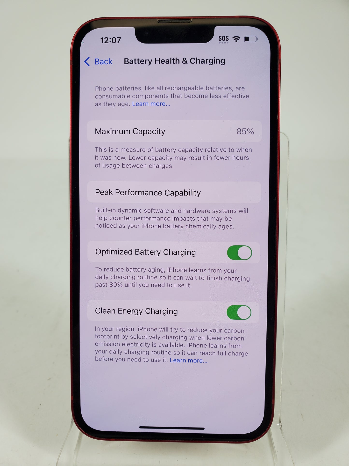 Unlocked Apple iPhone 13 128GB RED MLMQ3LL/A