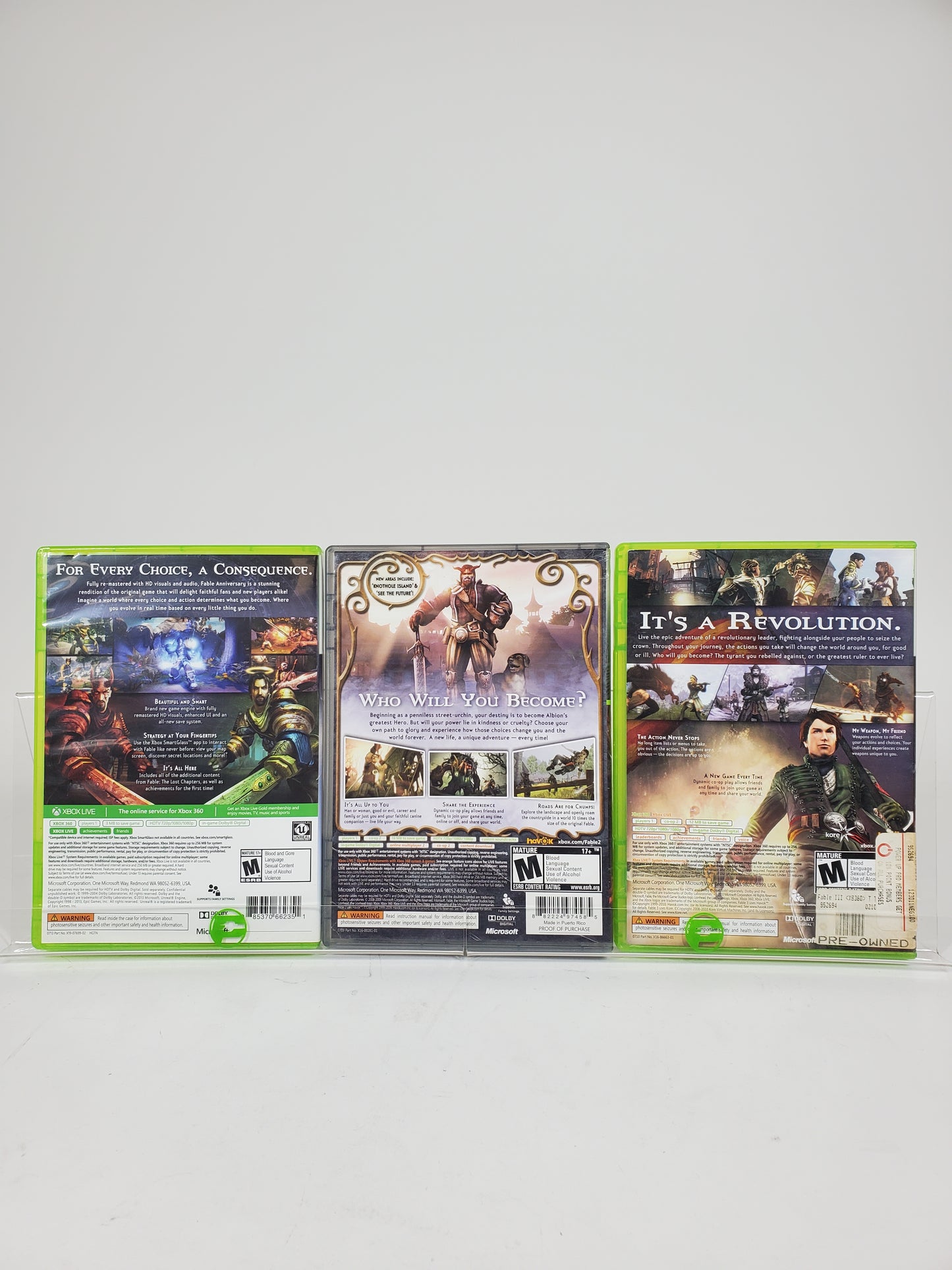 Lot of 3 Microsoft Xbox 360 Games