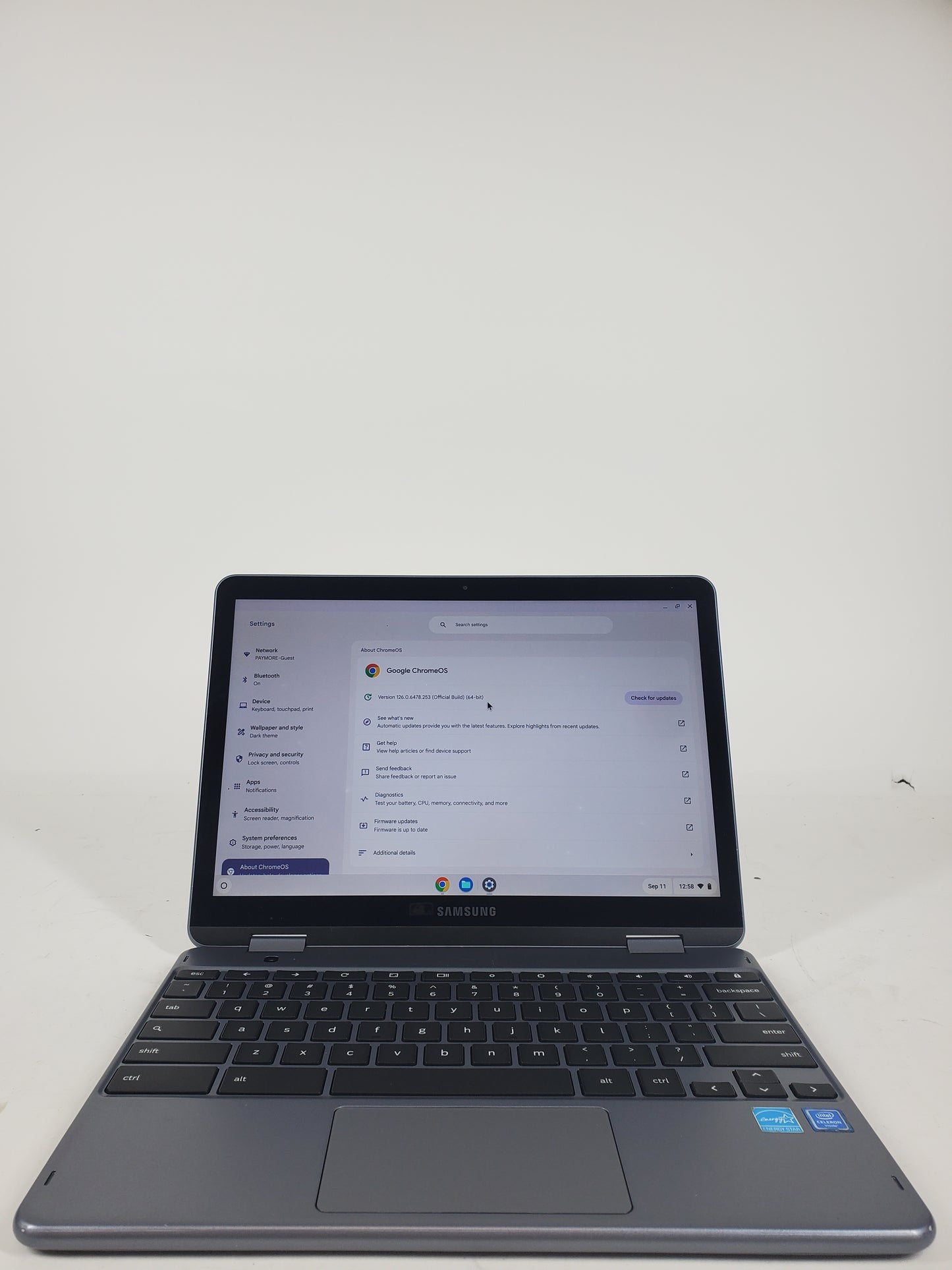 Samsung Notebook NX525QBB 12.2" Celeron 3965Y 1.5GHz 4GB RAM 32GB SSD