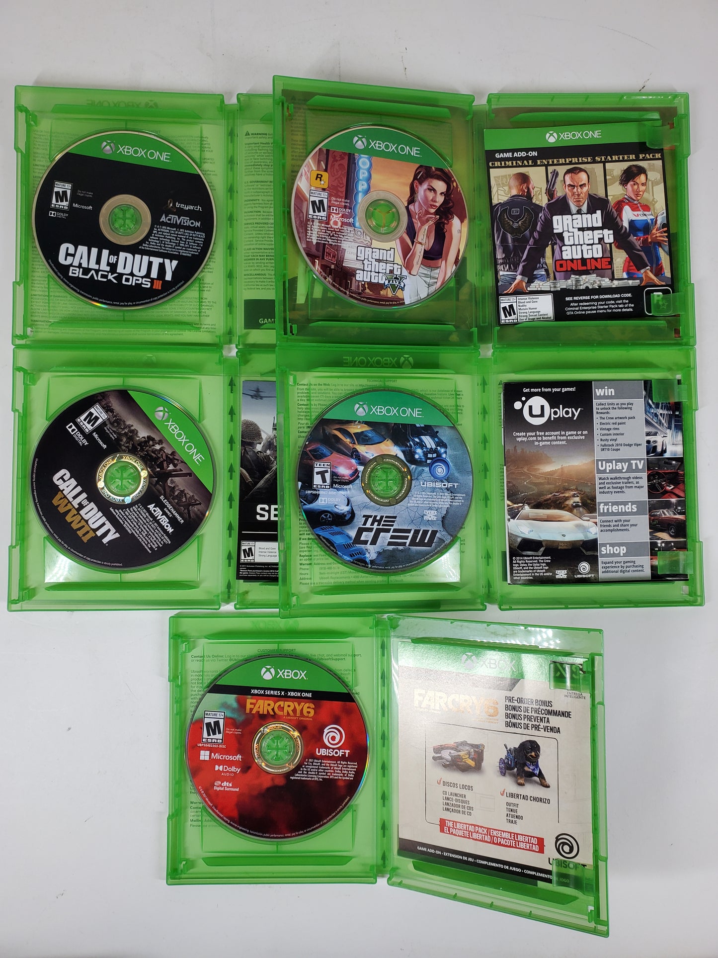 Lot of 10 Microsoft Xbox One Games