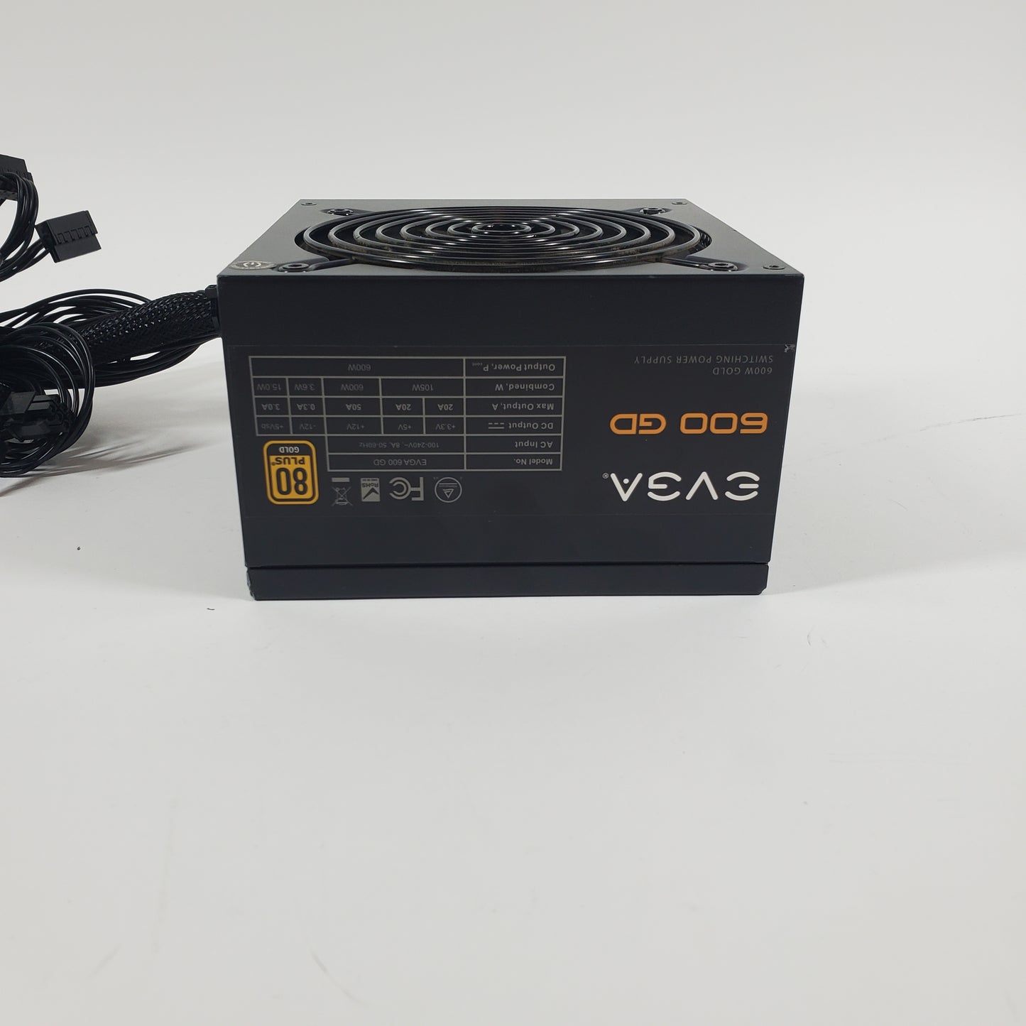 EVGA 600 GID 100-GD-0600-V1 80 Plus Gold 600W Non Modular Power Supply