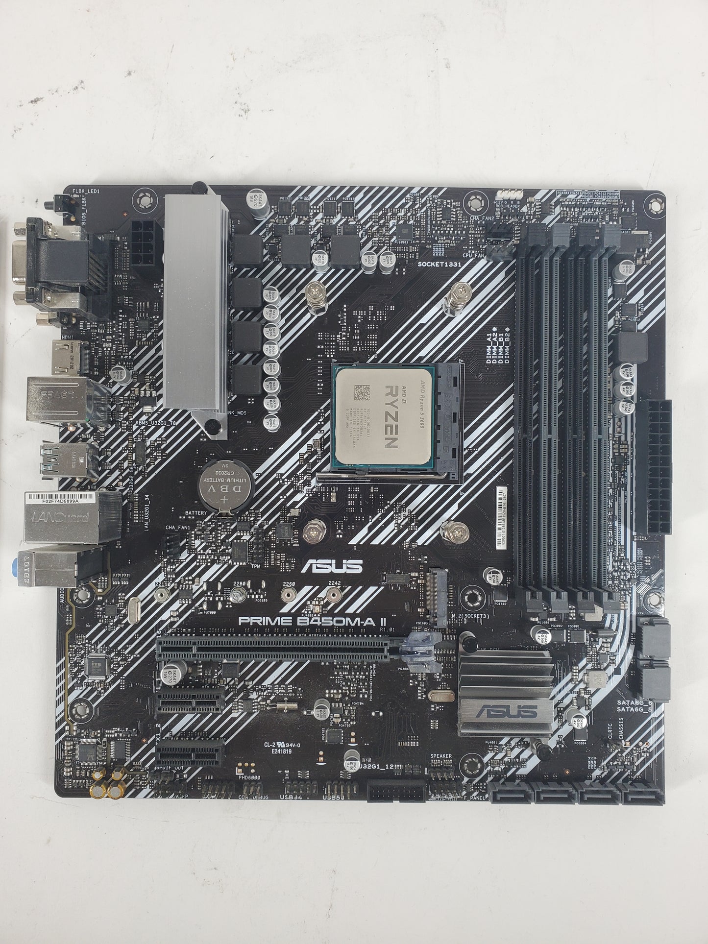 Asus Prime B450M-A II AM4 mATX Motherboard & Ryzen 5 3600 CPU Combo