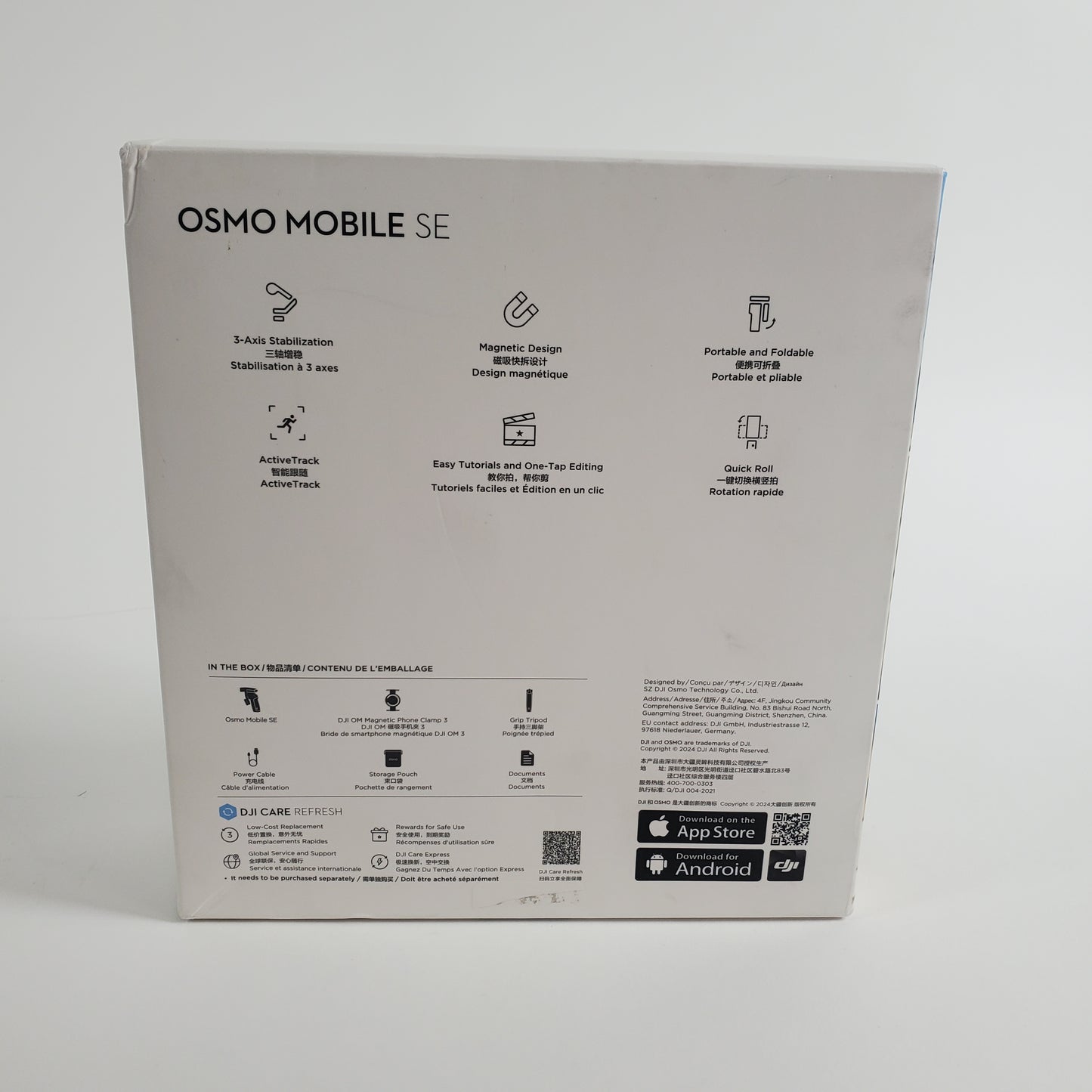 DJI OSMO Mobile SE Smartphone Gimbal Stabilizer CP.OS.00000214.03