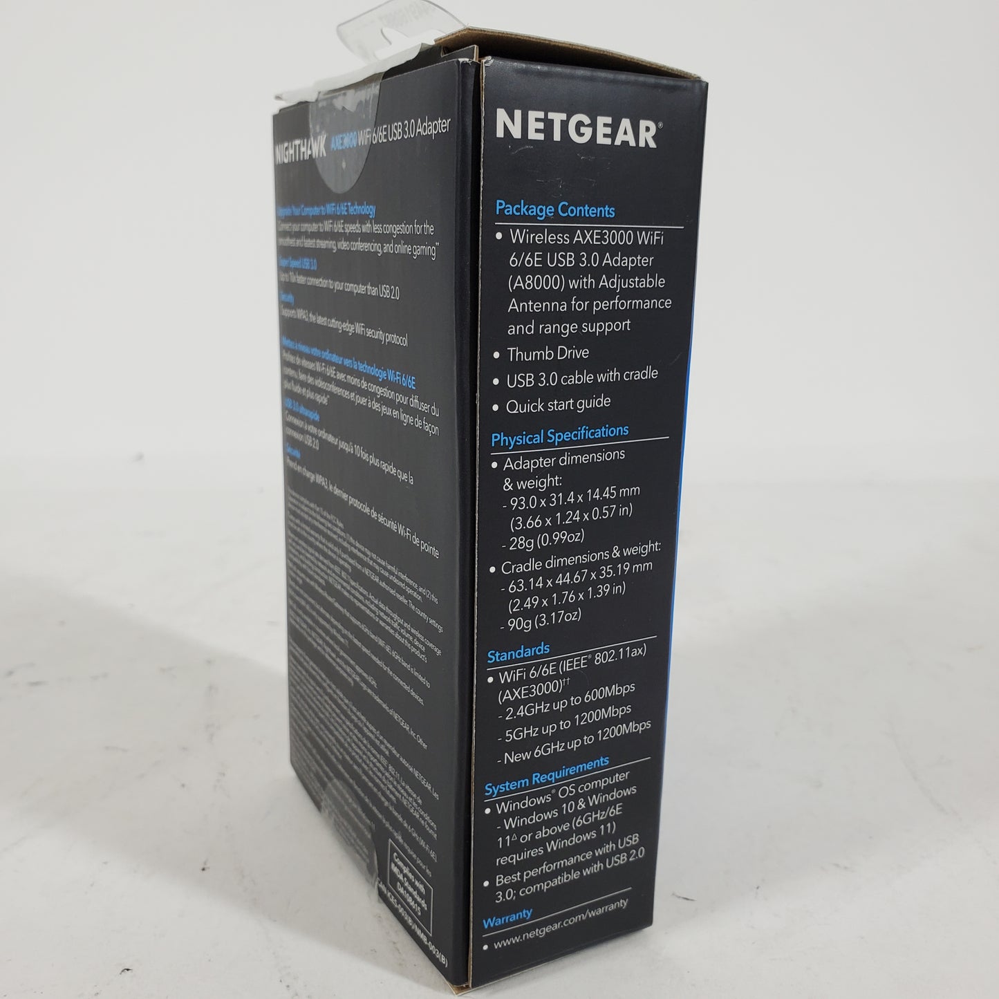 New NETGEAR Nighthawk AXE3000 WIFI USB ADAPTER A8000