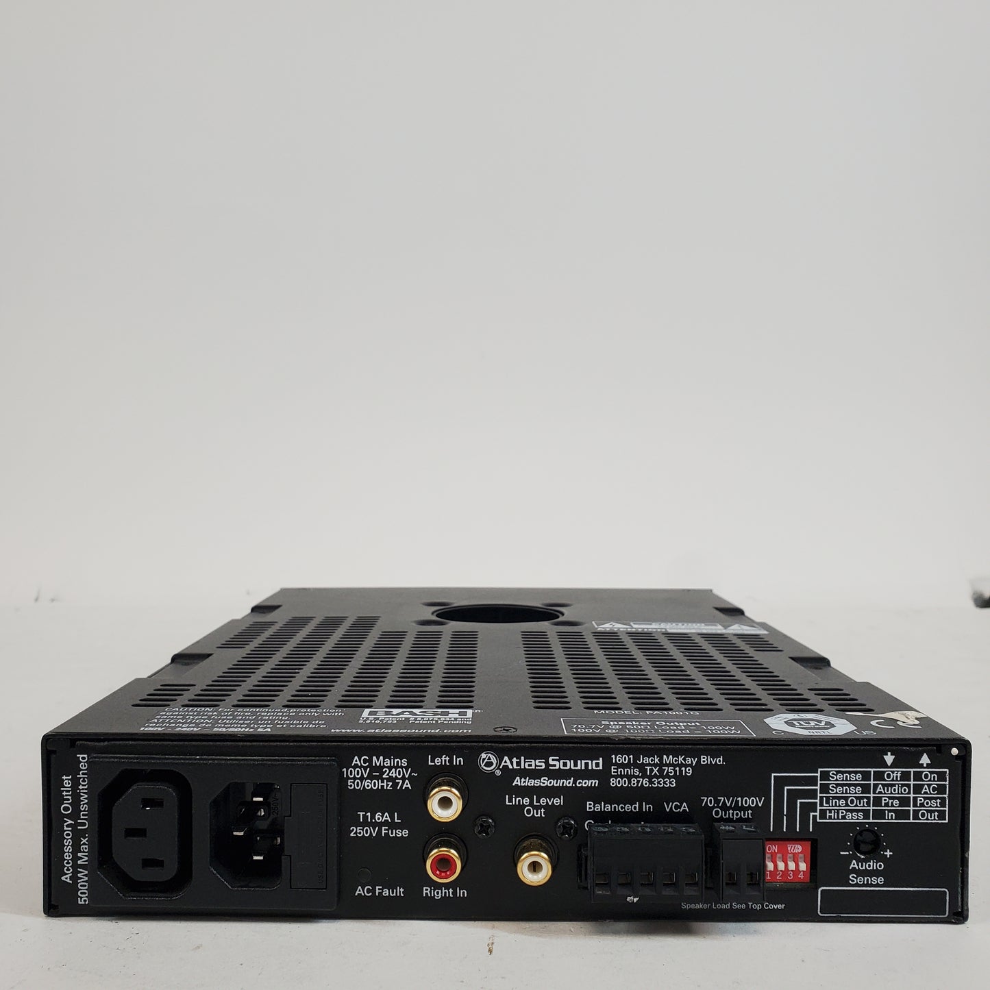 Atlas Sound PA1001G Commercial Power Amplifier PA1001G