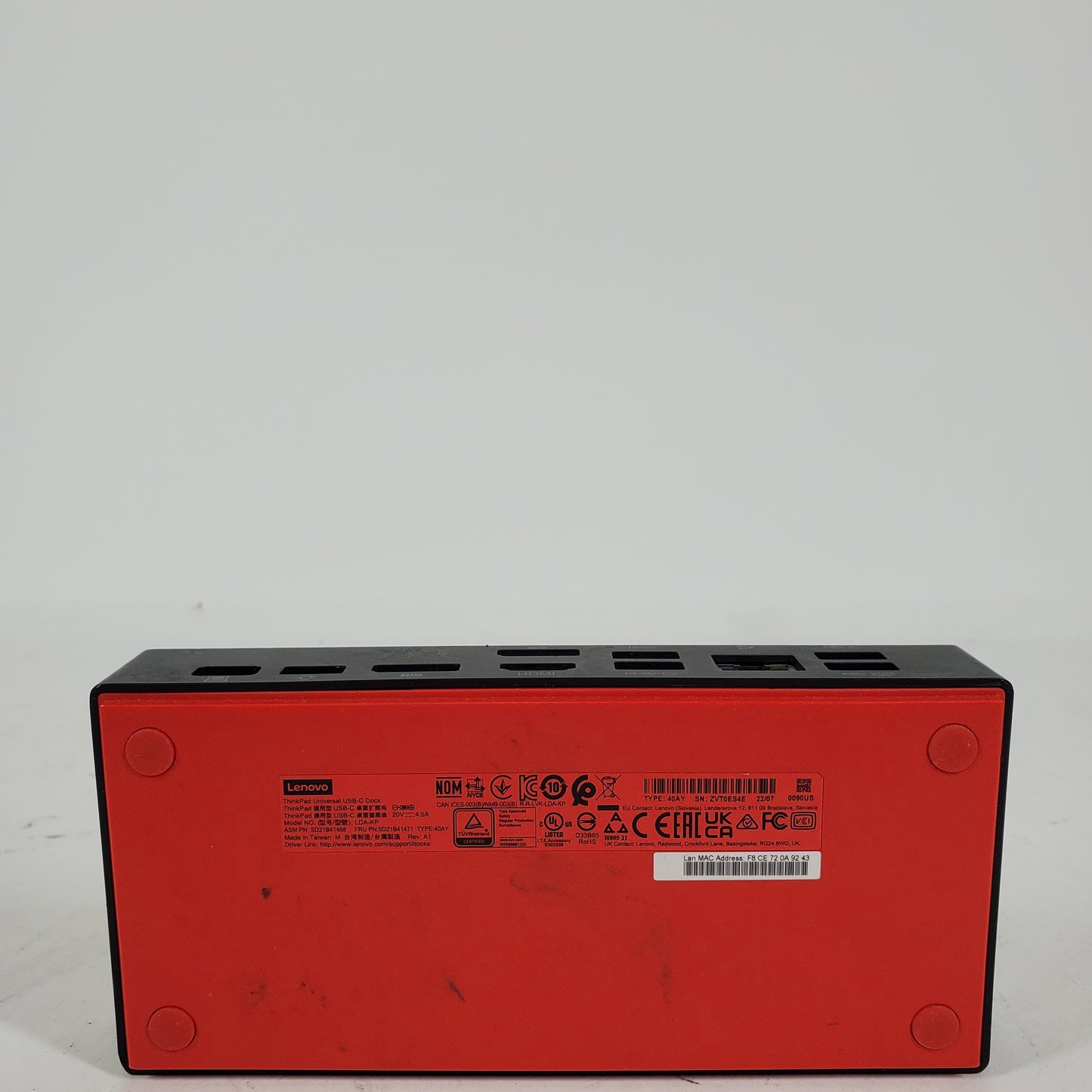Lenovo Universal Dock Docking Station LDA-KP
