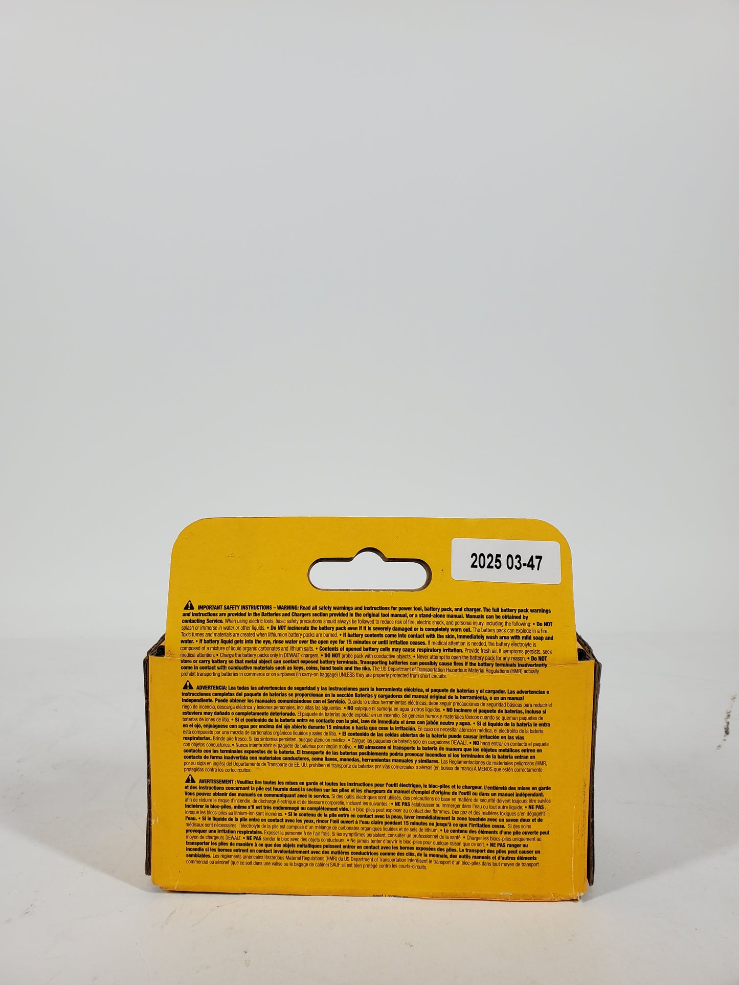 New DeWalt 20V MAX Lithium-Ion Battery Pack