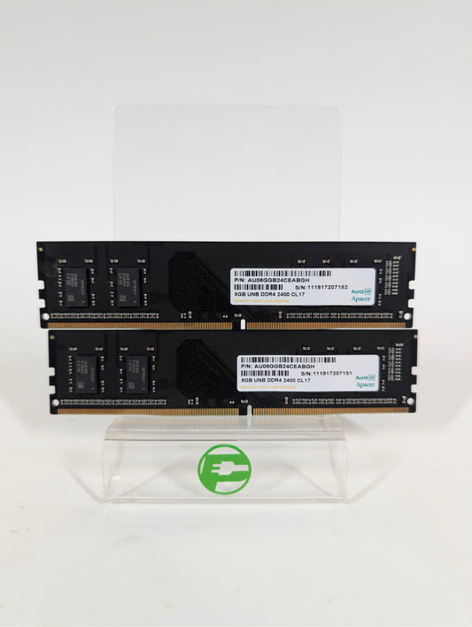 Apacer DESKTOP MODULE 16GB (2x8GB) RAM DDR4 2400MHz AU08GGB24CEABGH