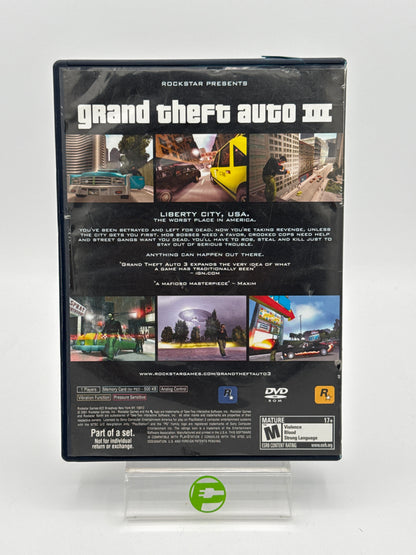 Grand Theft Auto III (Sony PlayStation 2 PS2, 2001)