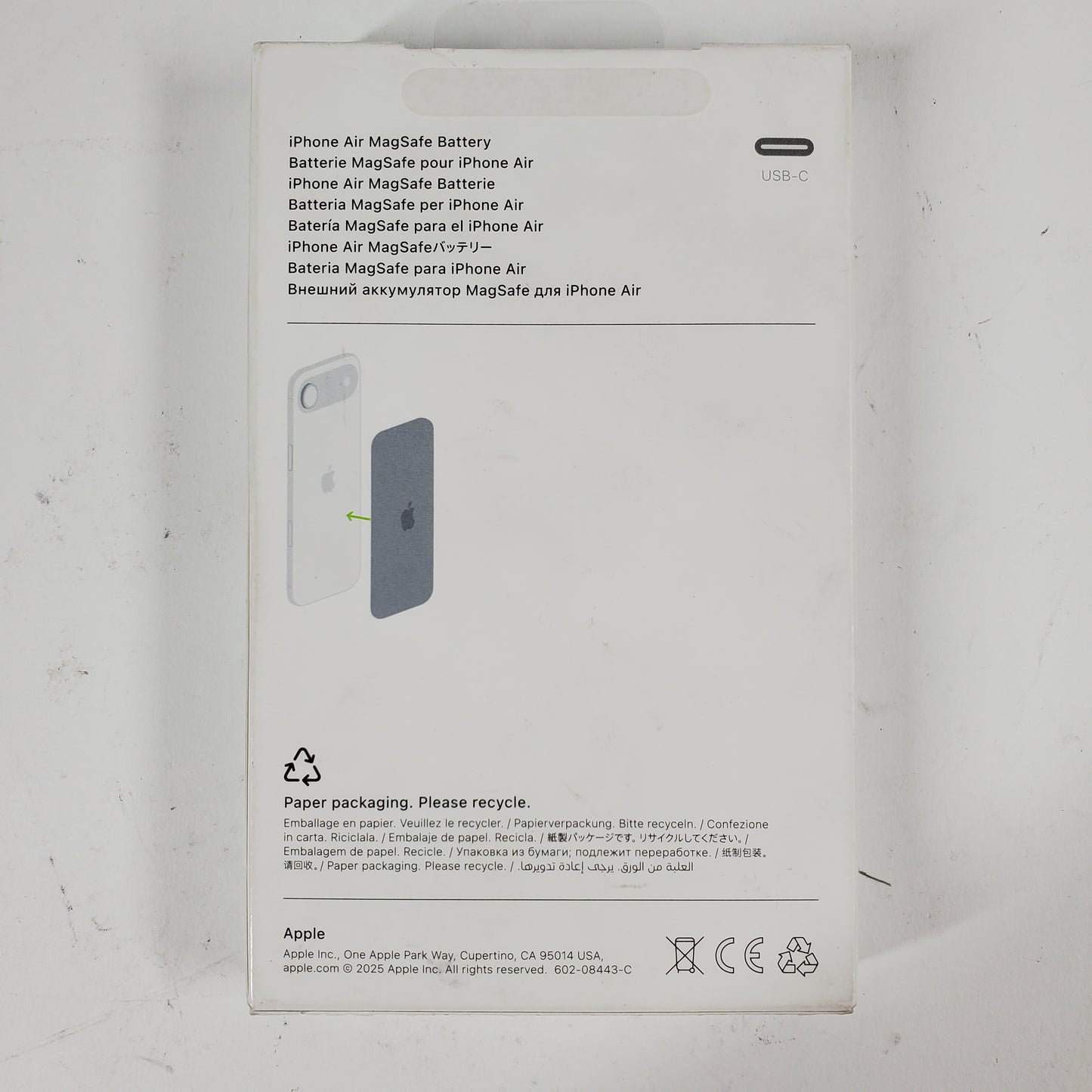 Apple Mag Safe iPhone Air Battery Magnetic Wireless Power Bank MGPG4AM/A