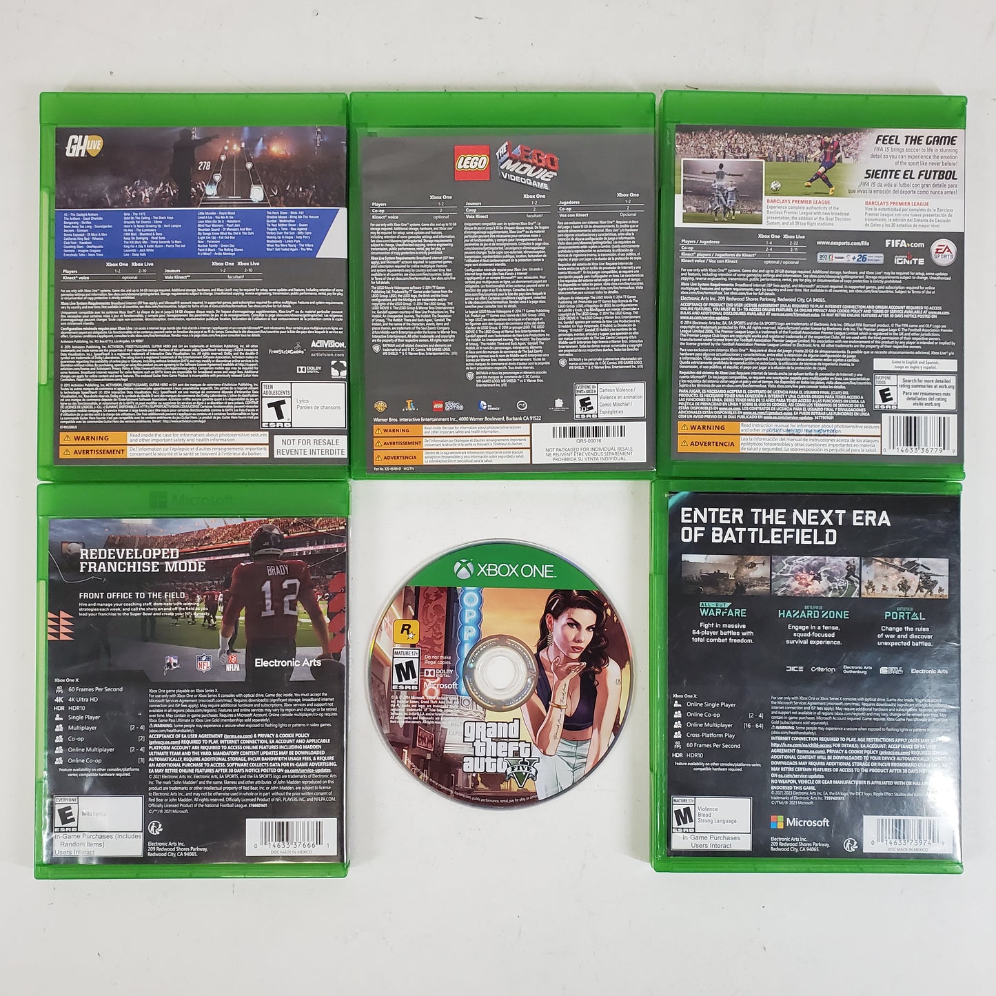 Lot of 6 Microsoft Xbox One Games