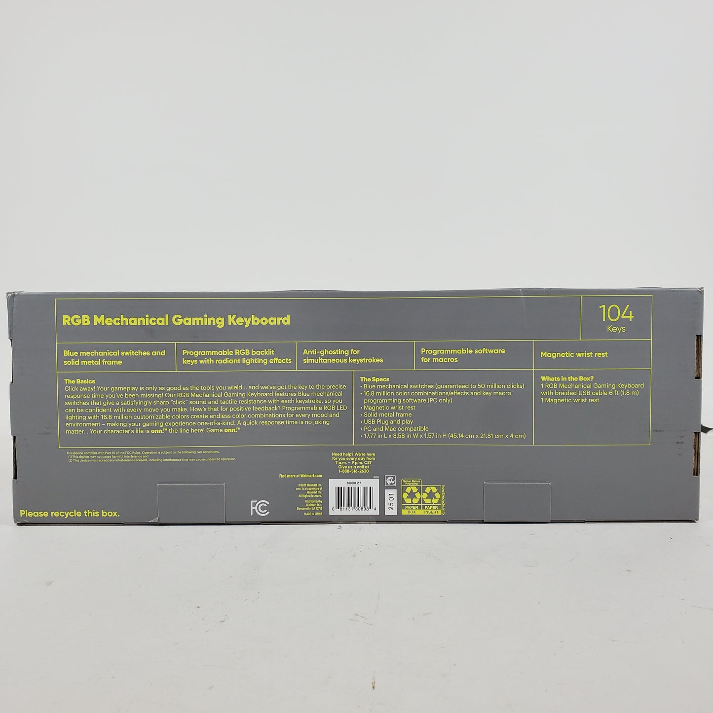 New game onn RGB Mechanical Gaming Keyboard GAMING MOUSE  2501