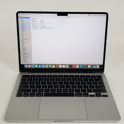 2022 Apple MacBook Air 13.6" M2 8C GPU 3.5GHz 8GB RAM 256GB SSD A2681