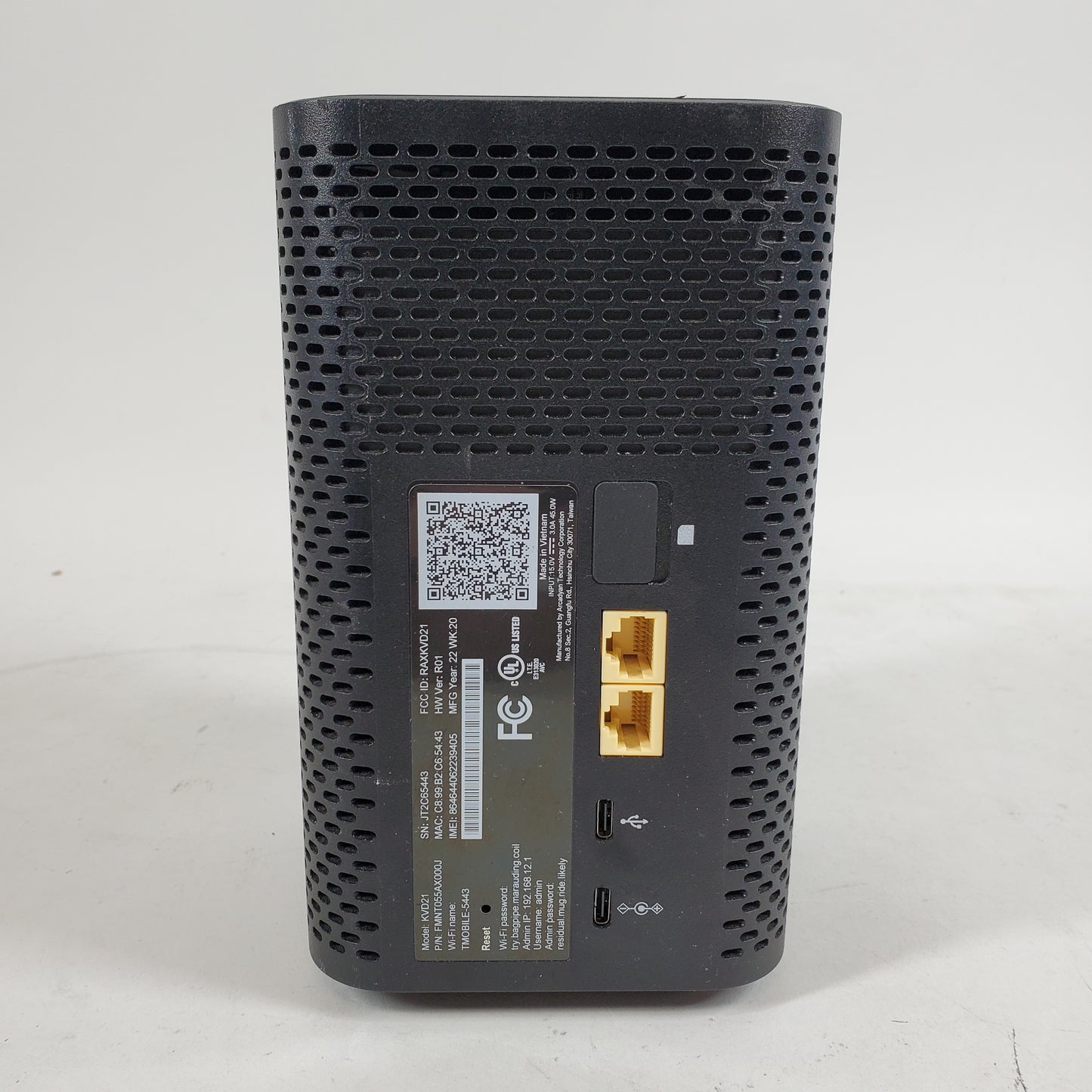 T MOBILE  5G GATEWAY  5G Wi-Fi Router KVD21