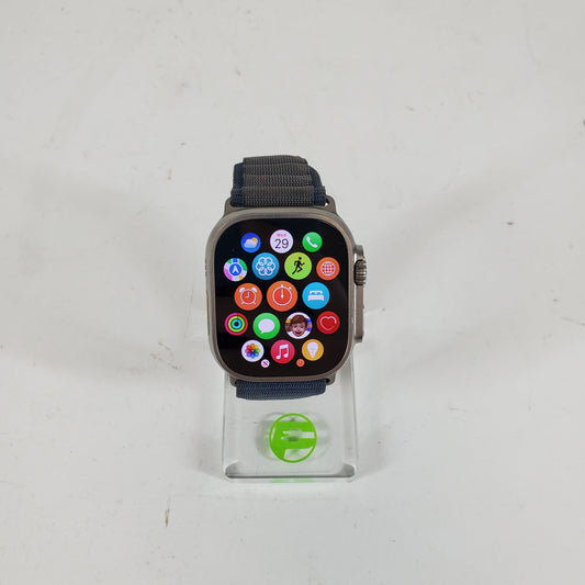 Unlocked Apple Watch Ultra 2 49MM Blue Titanium Blue Alpine Loop