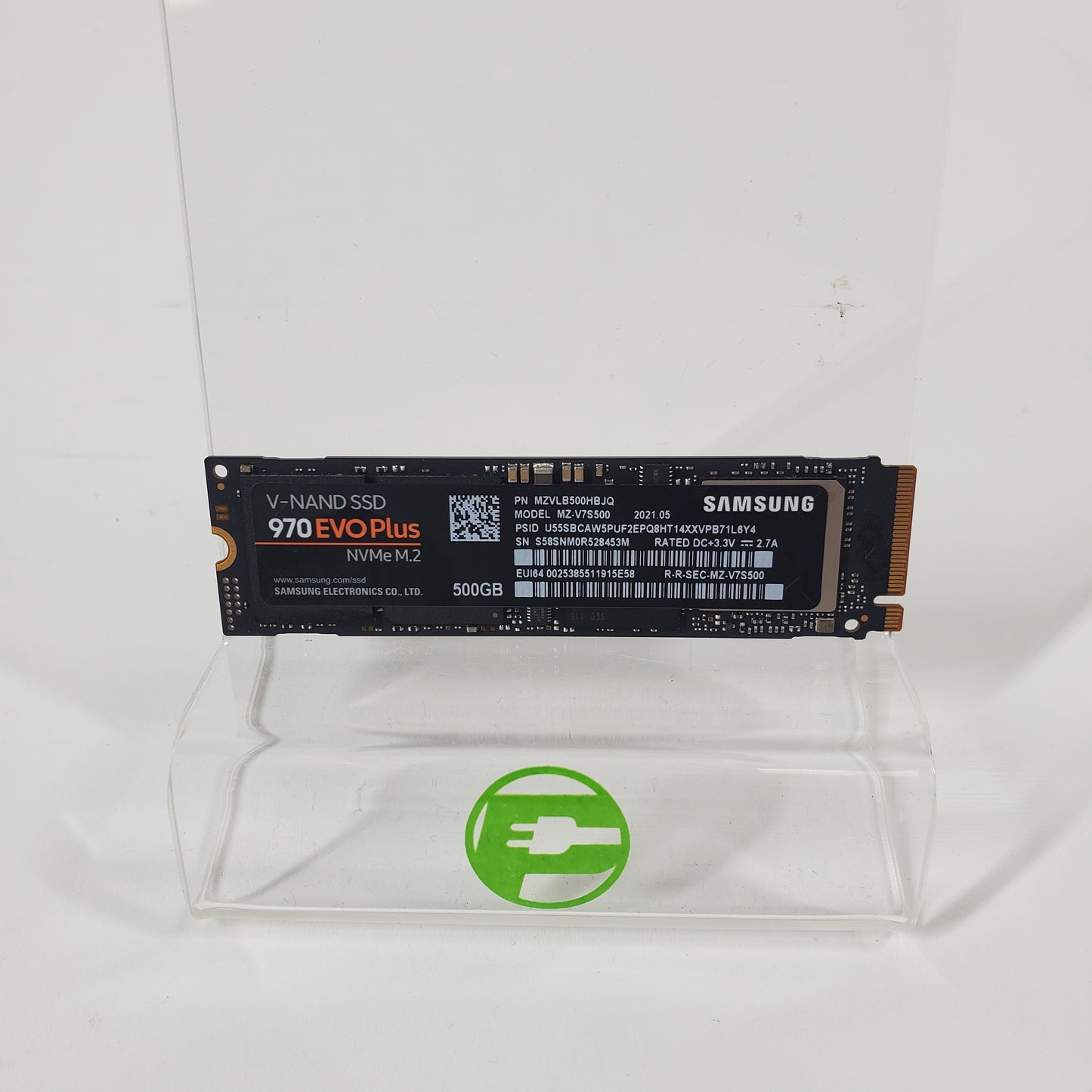 Samsung 2280mm 970 EVO PLUS 500GB M.2 NVMe Gen 3.0 x 4 SSD MZVLB500HBJQ