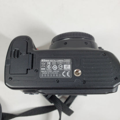 Nikon D3000 DSLR Camera 18-55mm Lens VR Kit 10.2 MP 6979 Shutter Count