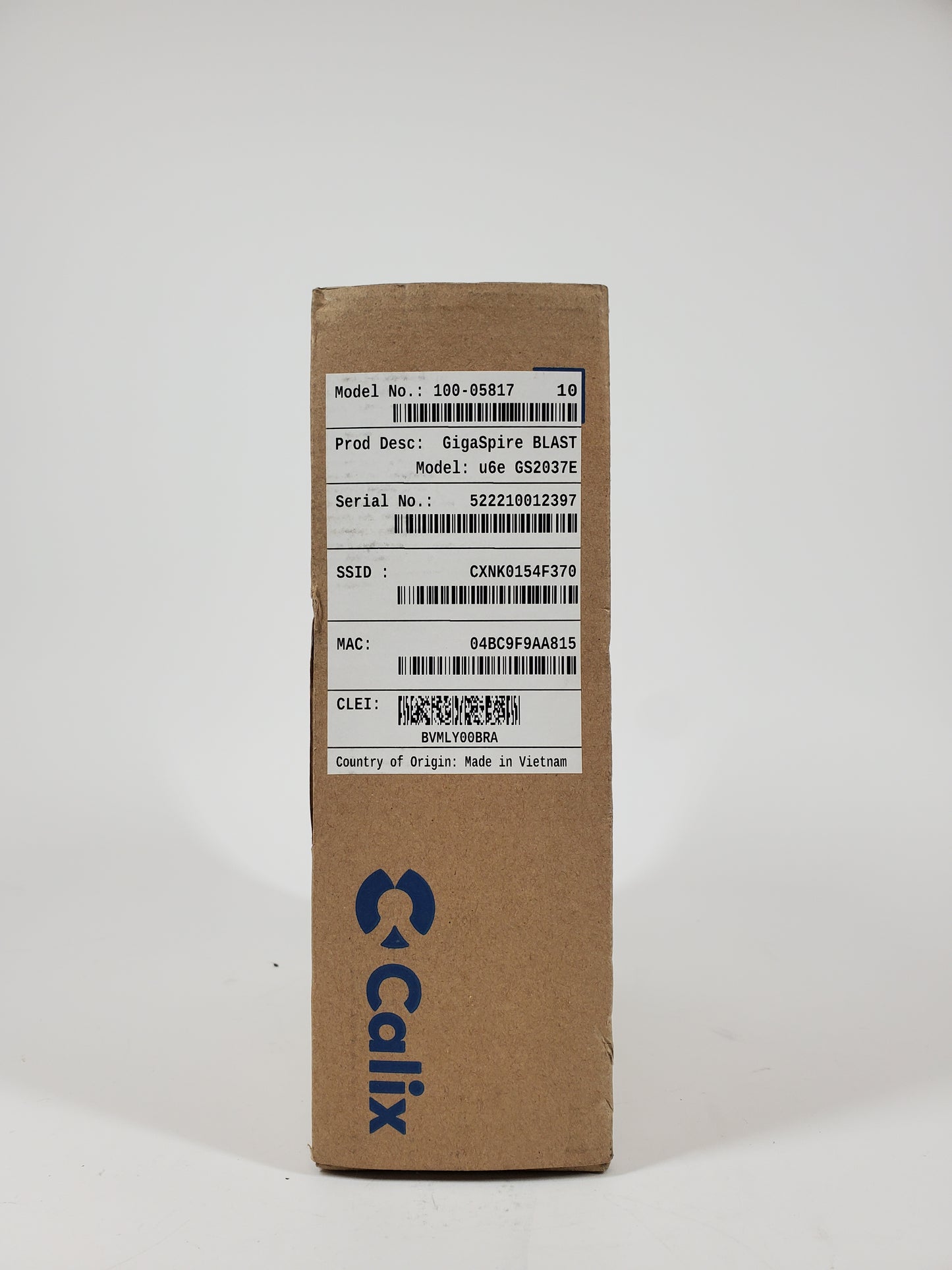 New Calix 100-05817 Tri Band U6E GS2037E Router