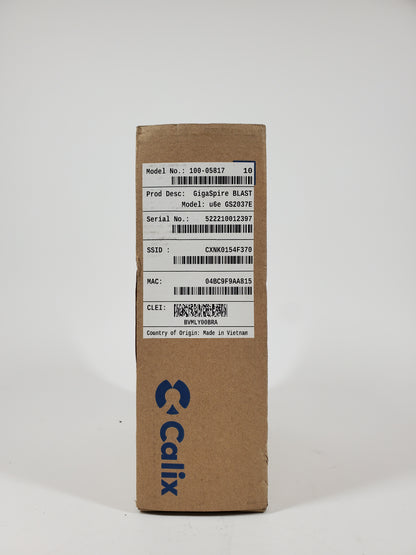 New Calix 100-05817 Tri Band U6E GS2037E Router