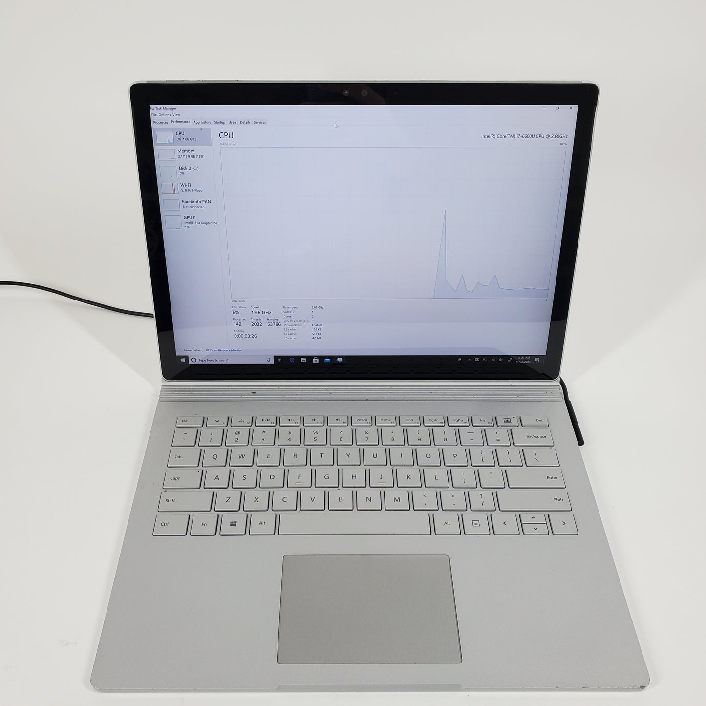 Microsoft Surface Book 1 SW6-00001 13.5" i7-6600U 2.6GHz 16GB RAM 512GB SSD