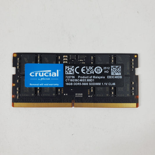 Crucial 16GB (1x16GB) RAM DDR5 5600MHz CTI16G56C46S5