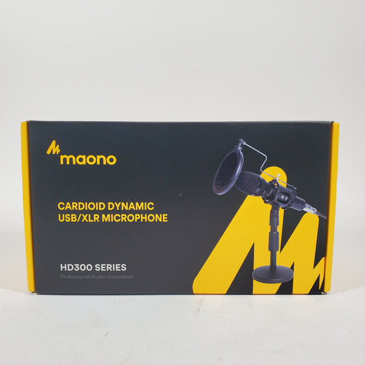 maono CARDIOID DYNAMIC USB/XLR MICROPHONE 40 Hz- 17 kHz HD300