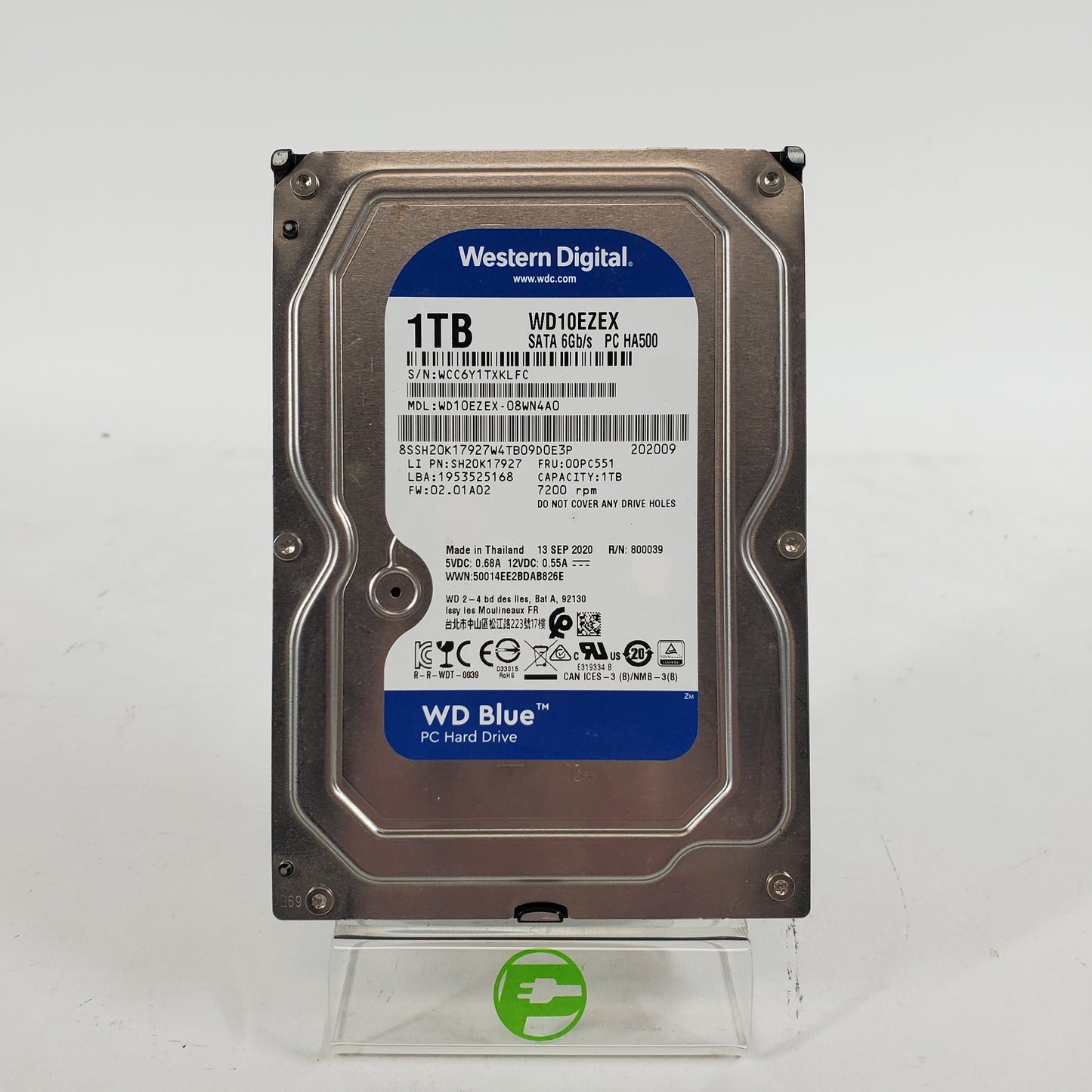 Western Digital 3.5" WD Blue 1TB eSATA III 6Gbps HDD WD10EZEX