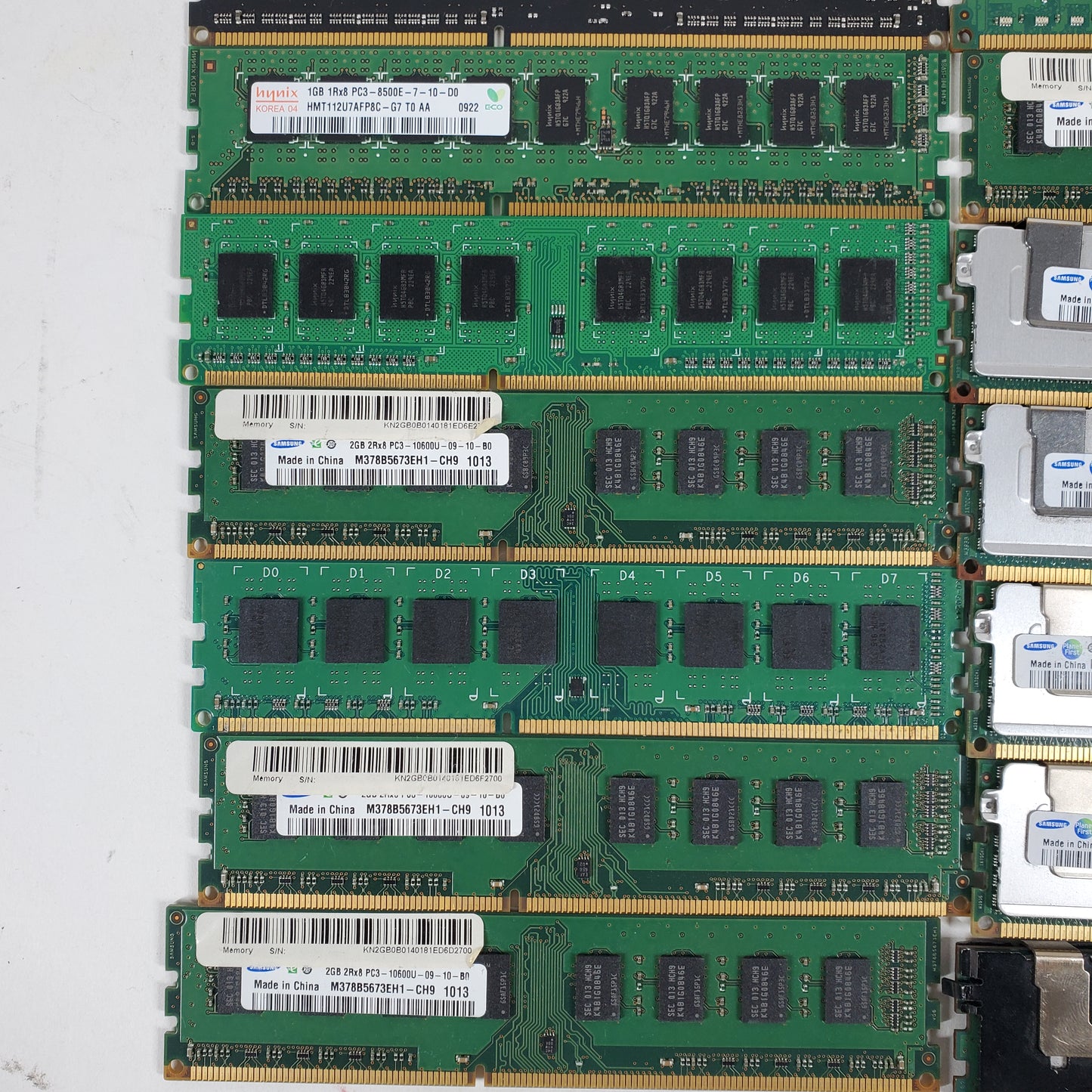 Lot of 23 DDR3 RAM Sticks DDR3 Mixed Speeds and Capacities