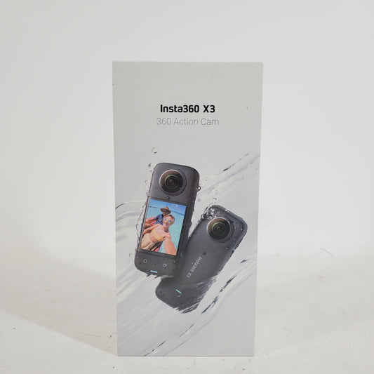 New Insta360 X3 72MP 360 Action Camera CINSAAQ/B