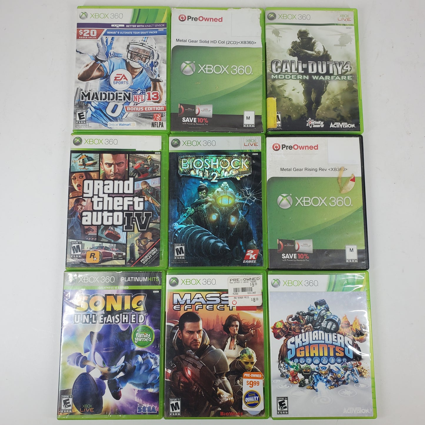Lot of 79 Microsoft Xbox 360 Games
