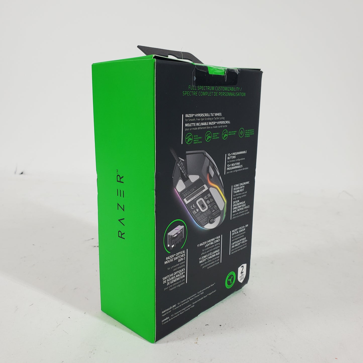New Razer Basilisk V3 Black RZ01-04000100-R3U1 Multi-Platform