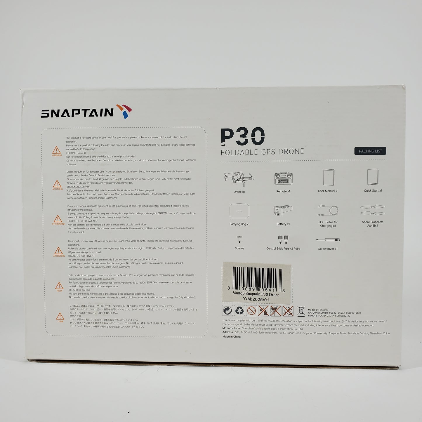 Snaptain  P30 DR-SG500C HD Drone