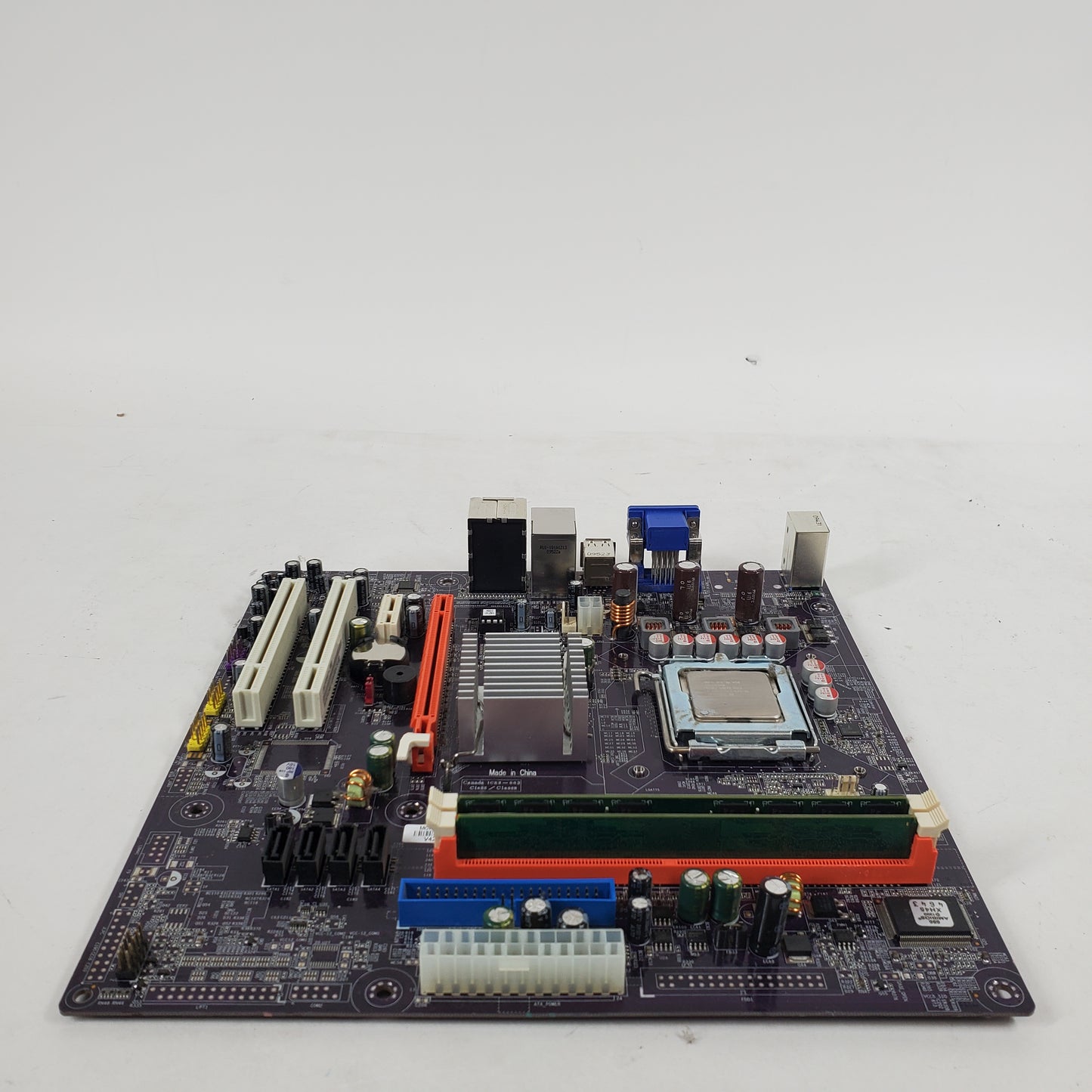 ECS mcp73vt-pm LGA 775 microATX DDR2  INTEL CELERON 450 3GB RAM PC2-6400 COMBO