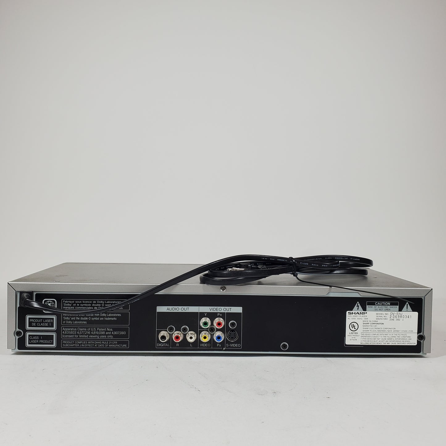 Sharp DV-S1U DVD/CD PLAYER DV-S1U