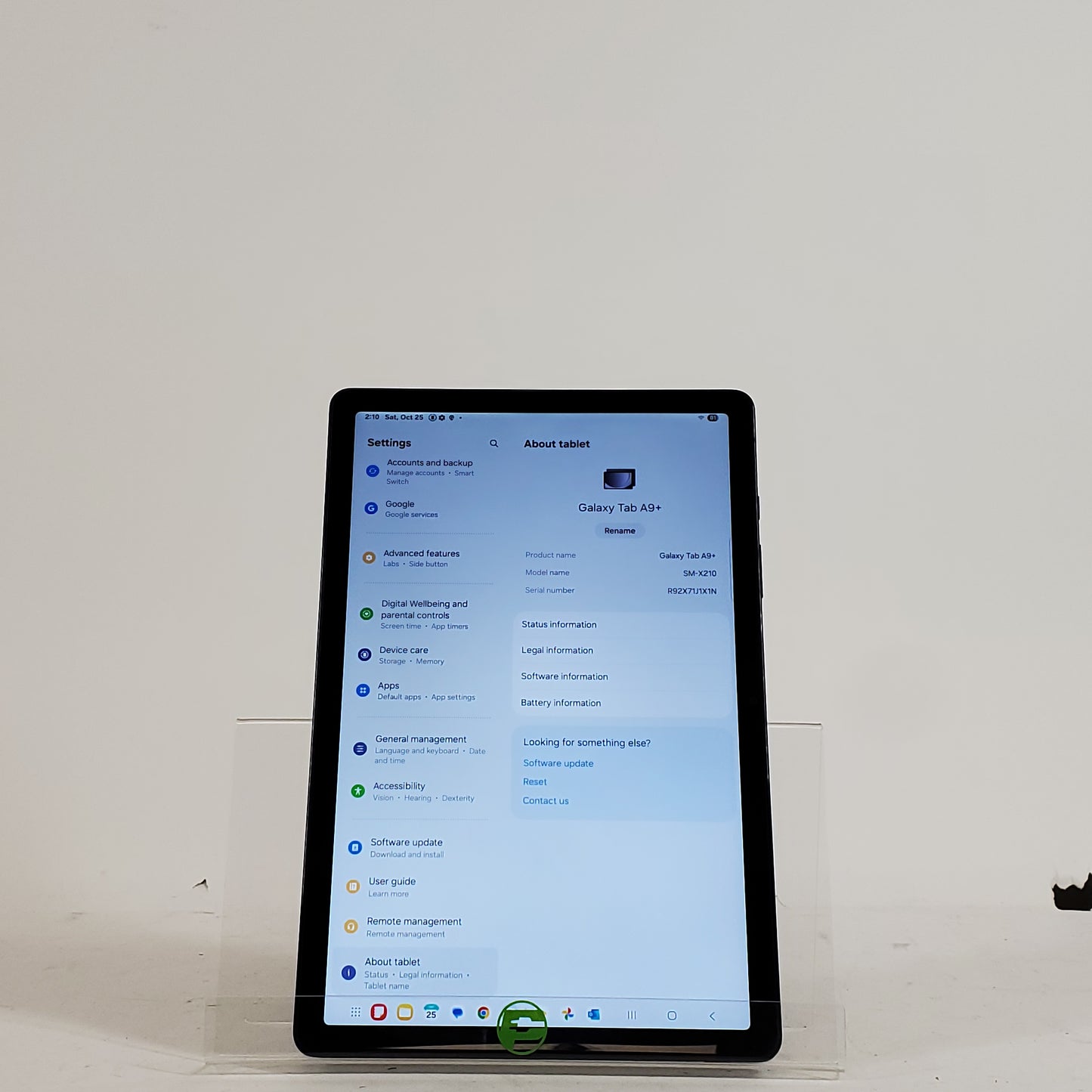 WiFi Only Samsung Galaxy Tab A9+ 11.0" 64GB Black SM-X210