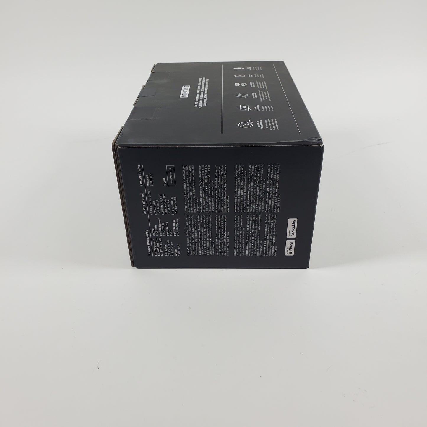 New Marshall MiddleTon II Portable Bluetooth Speaker Beige 1007429
