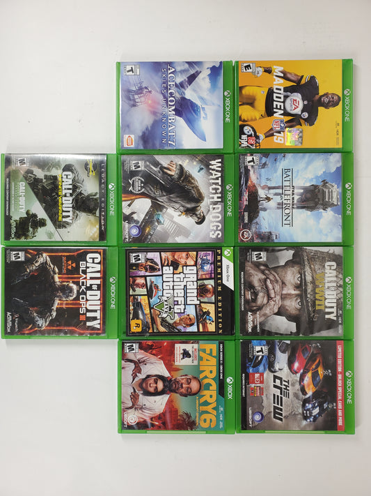 Lot of 10 Microsoft Xbox One Games