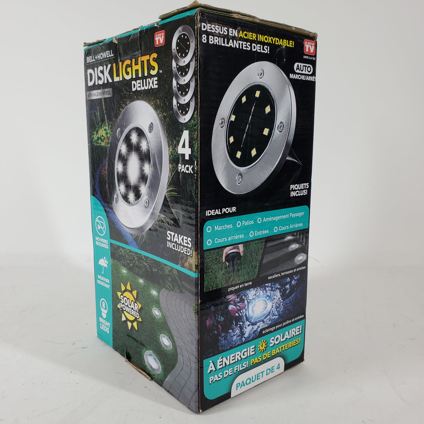New Bell+Howell Disk Lights OUTDOOR SOLAR LIGHTS 2016FECN