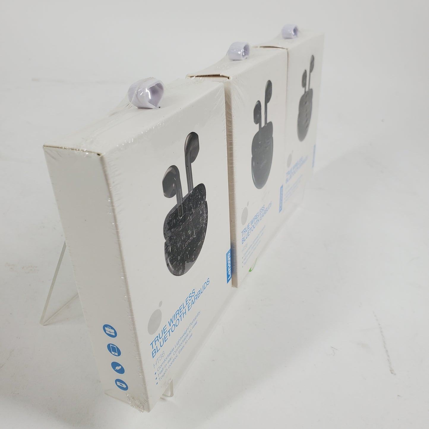 New Lenovo HT38 In-Ear True Wireless Bluetooth Earbuds Black LOT OF 3