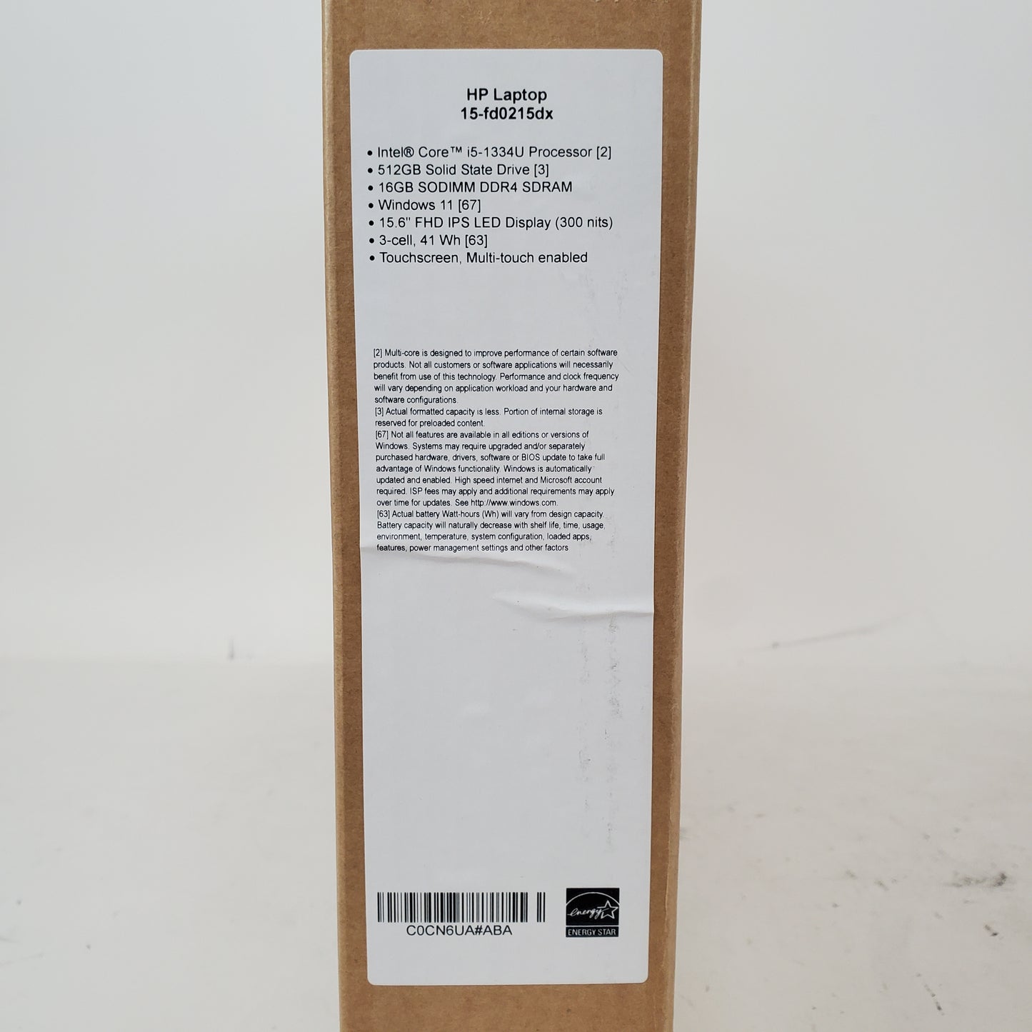 HP Laptop 15-FD0215DX 15.6" i5-1334U 1.3GHz 16GB RAM 512GB SSD